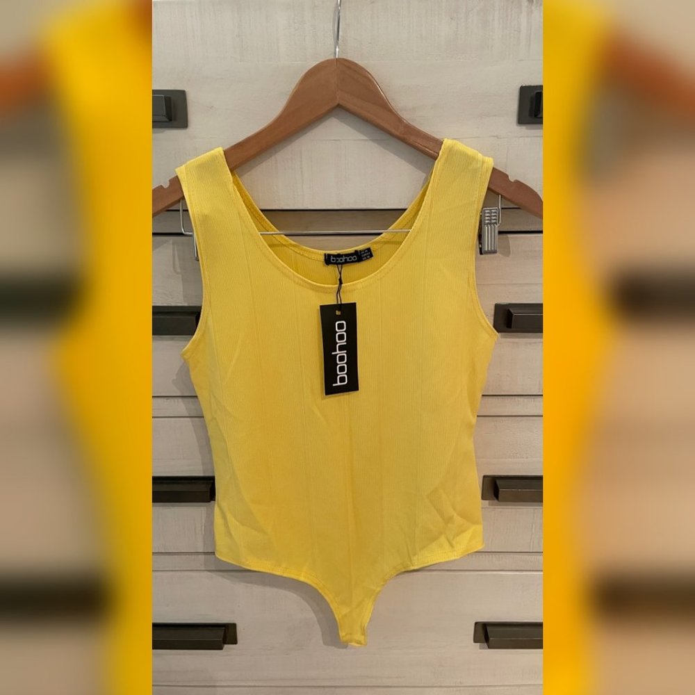 Boohoo Ribbed Vest Body